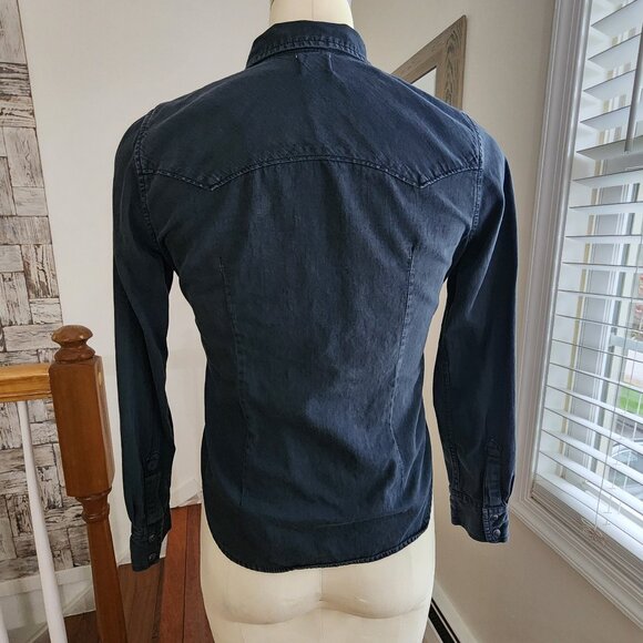 GAP 1969 Denim Western Shirt Size S Petite - Picture 4 of 11
